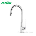 Fashion Long Neck Black Put Lown Kitchen Faucet